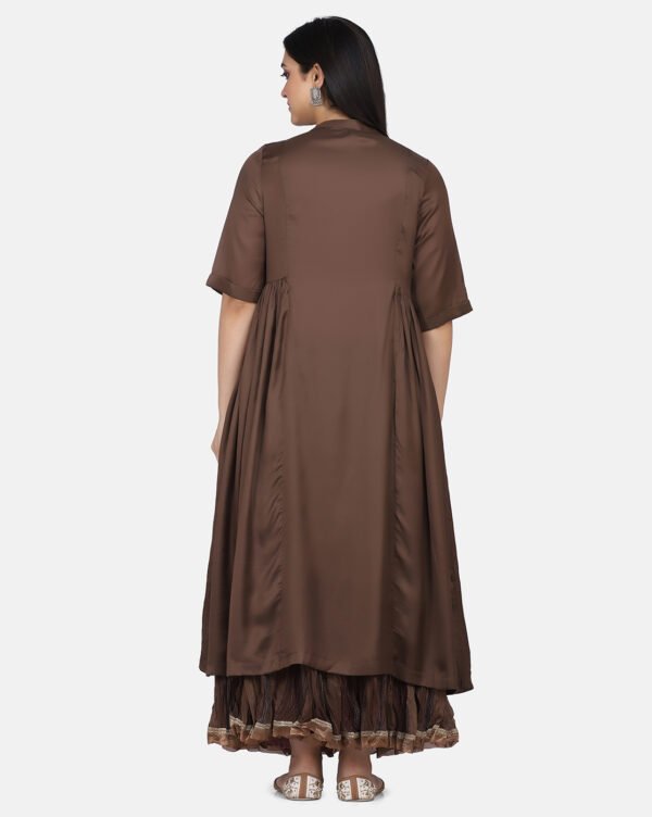 Mushru Silk Hand Embroidered Kurta