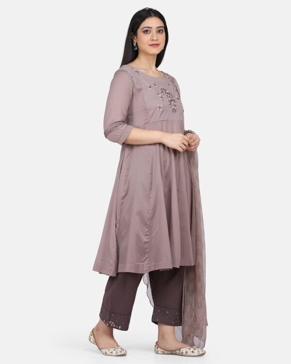 Delicate Floral Hand Embroidered Kurta