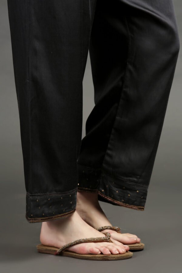 Hand Embroidered Adjustable Waist Pants