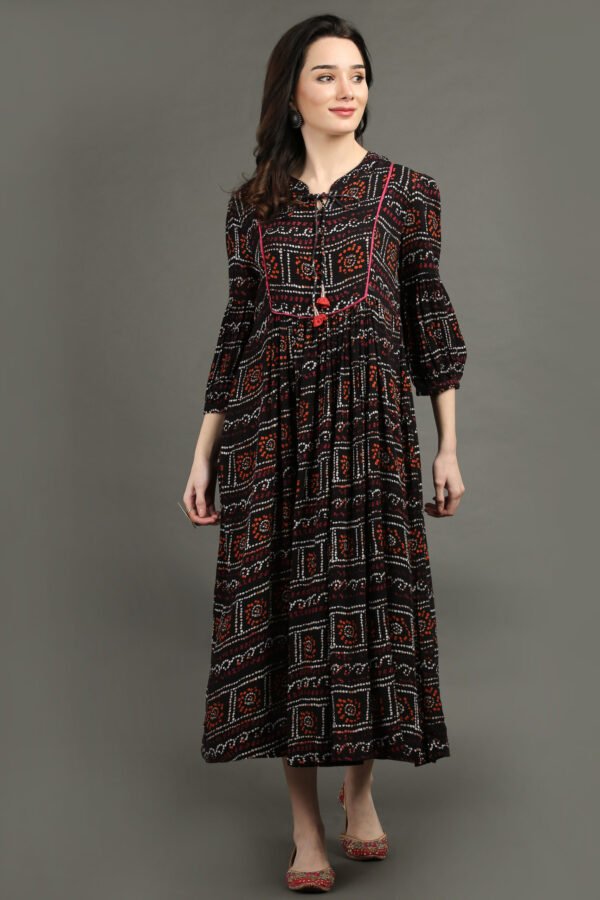 IMG_1155 Bandhni Printed Rayon Dress