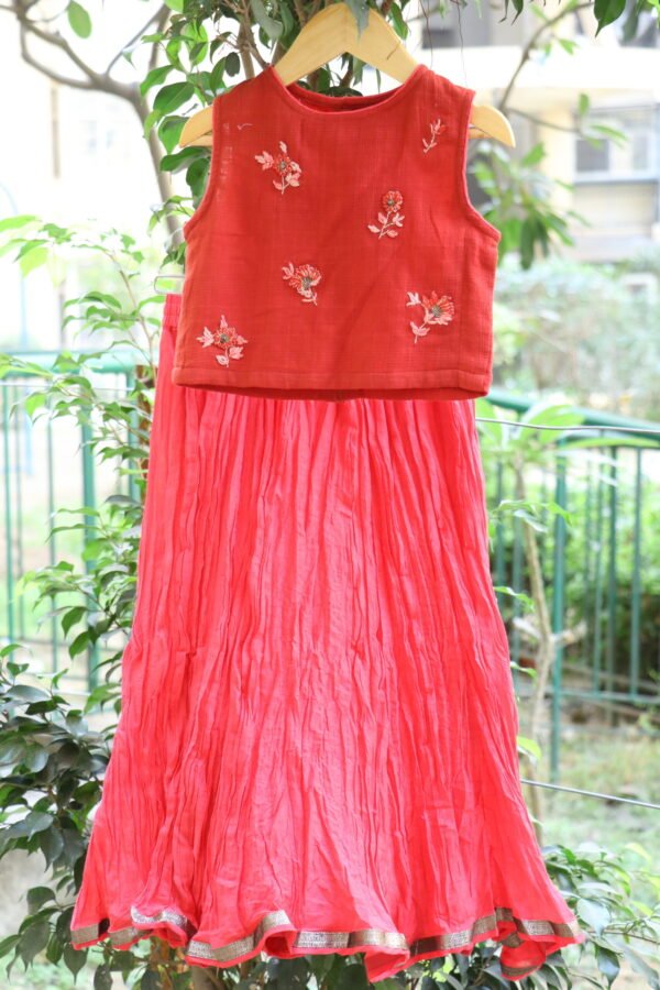 IMG_3273 TOP SKIRT SET COTTON SILK SKIRT