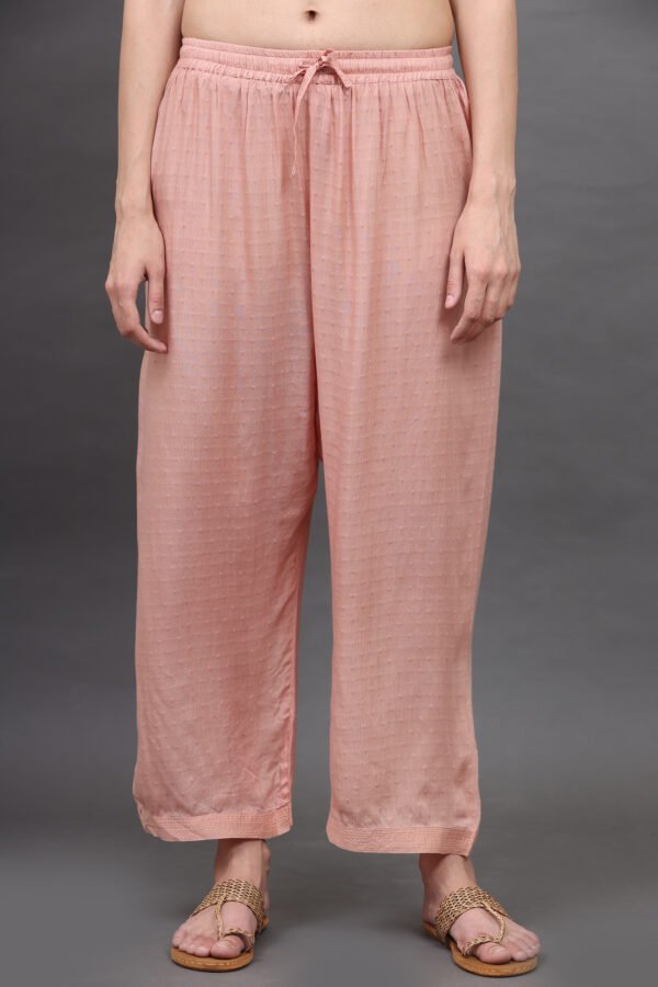 0G3A0962 DOBBY PALAZO WITH ZARI DETAIL, PANT & DUPATTA(Set of 3)