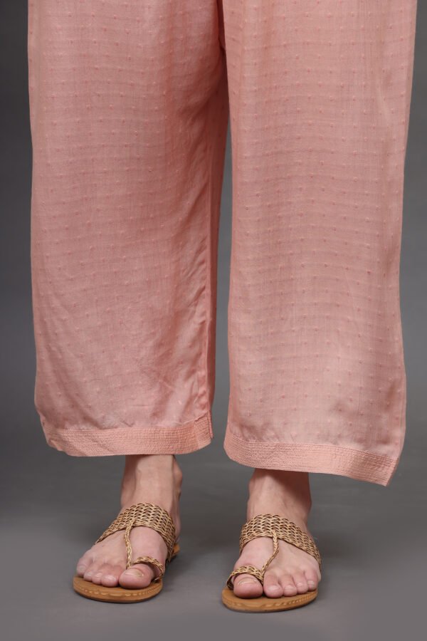 0G3A0963 DOBBY PALAZO WITH ZARI DETAIL, PANT & DUPATTA(Set of 3)