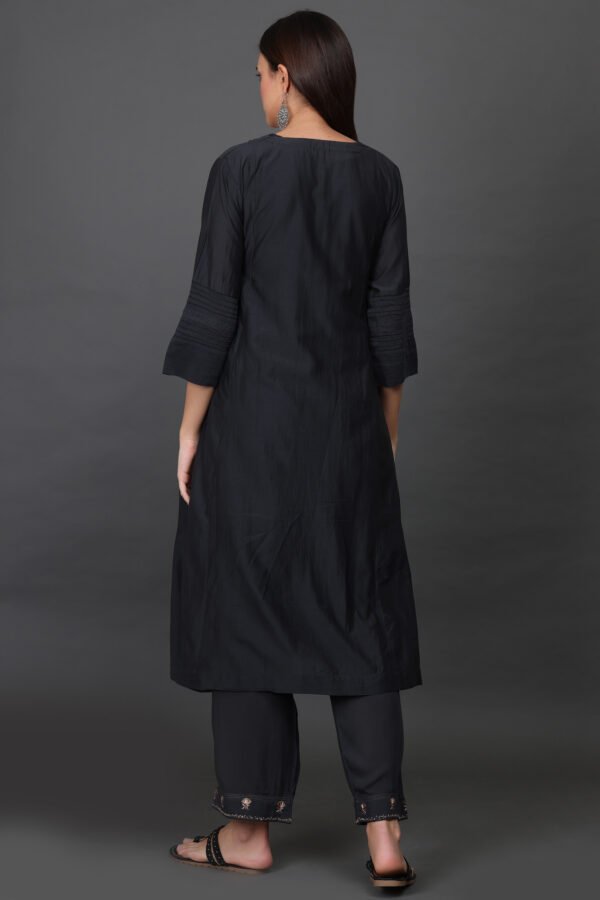 Cotton Silk hand embroidered KURTA
