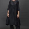Cotton Silk hand embroidered KURTA