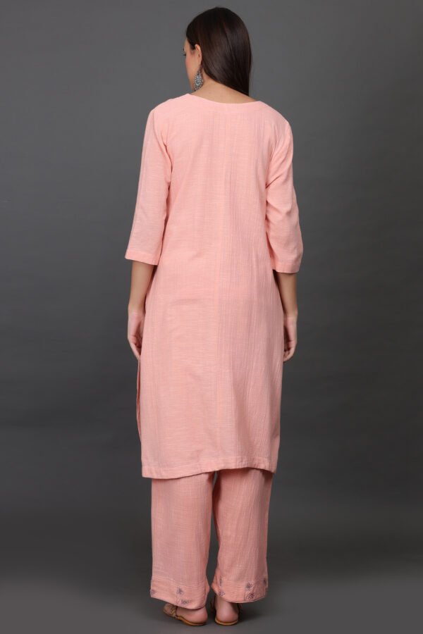 DELICATE AARI TARI, ZARDOZI HAND EMBROIDERED A LINE KURTA, PANTS & DUPATTA(SET of 3)