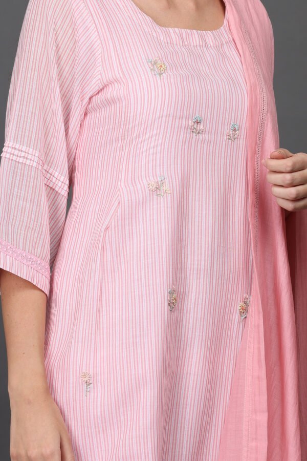 COTTON SILK HAND EMBROIDERED DUPATTA