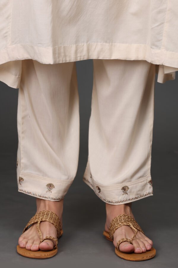 COTTON SILK  zardozi hand embroidered PANTS