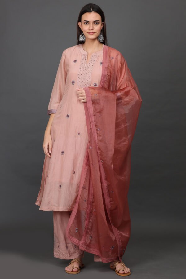 ORGANZA HAND EMBROIDERED DUPATTA