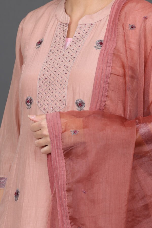 ORGANZA HAND EMBROIDERED DUPATTA