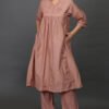 0G3A9478 SILK HAND ZARDOZI HAND EMBROIDERED KURTA, PANT, DUPATTA (SETOF3)