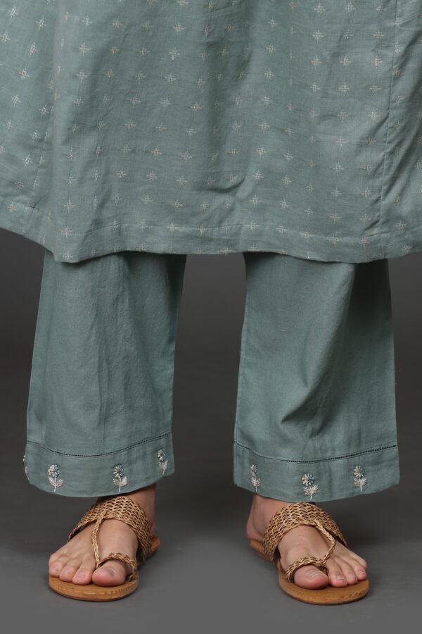 DELICATE ZARDOZI hand embroidered cotton PANT and KURTA (SET OF 2)