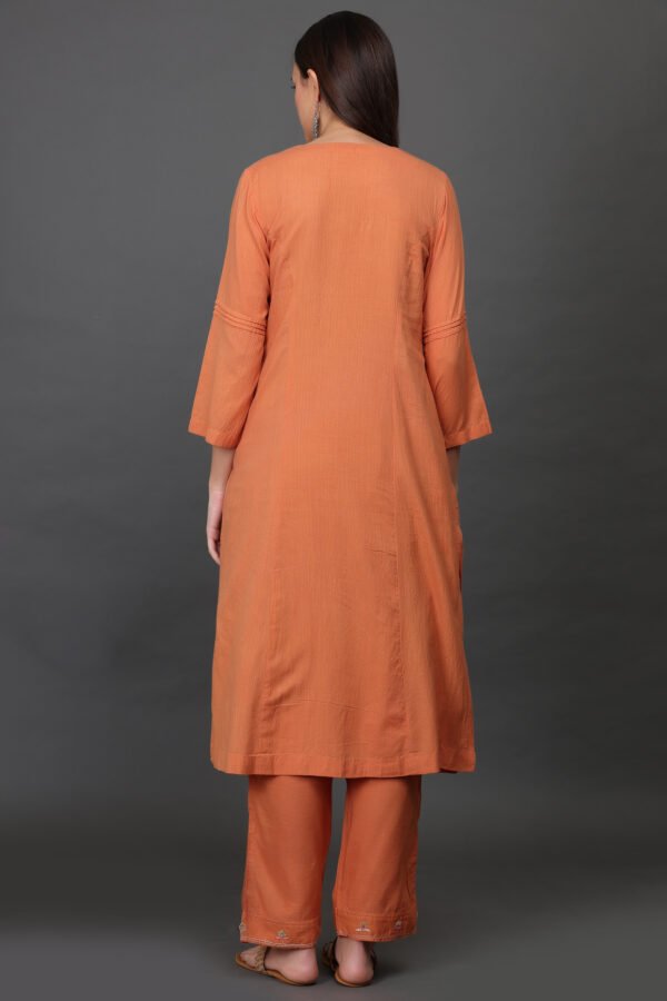 COTOTN SILK  ZARDOZI HAND EMBROIDERED KURTA , PANT & DUPATTA (SET OF 3)