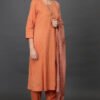 COTOTN SILK  ZARDOZI HAND EMBROIDERED KURTA , PANT & DUPATTA (SET OF 3)