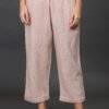 0G3A9561 HAND THREAD EMBROIDERED COTTON SLUB PANTS