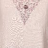 0G3A9566 COTON LINEN V NECK HAND EMBROIDERED A LINE KURTA