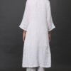 0G3A9593 DELICATE HAND THREAD EMBROIDERED COTTON SLUB CREPE CHOGA KURTA & PANT (Set of 2)