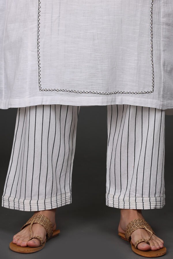 STRIPED COTOTN PANTS